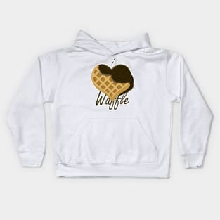 I Love Waffle Kids Hoodie